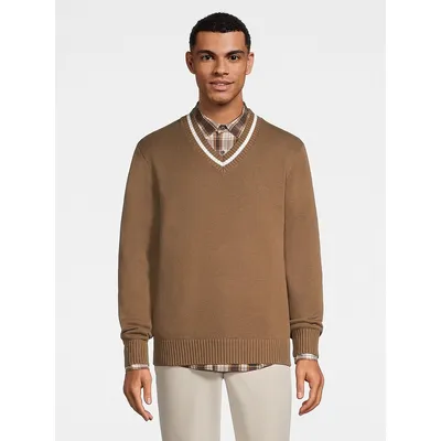 Xavier V-Neck Tip Sweater