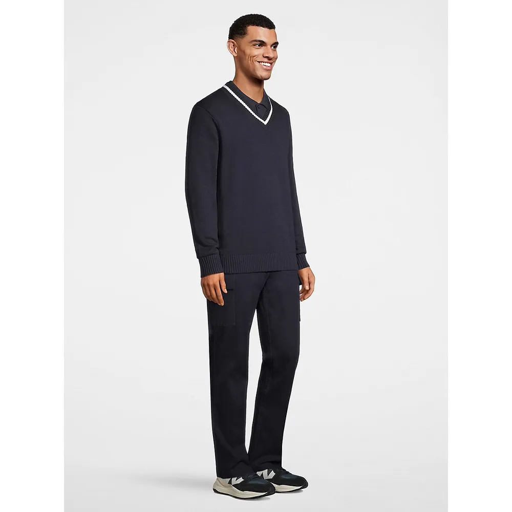 Xavier V-Neck Tip Sweater