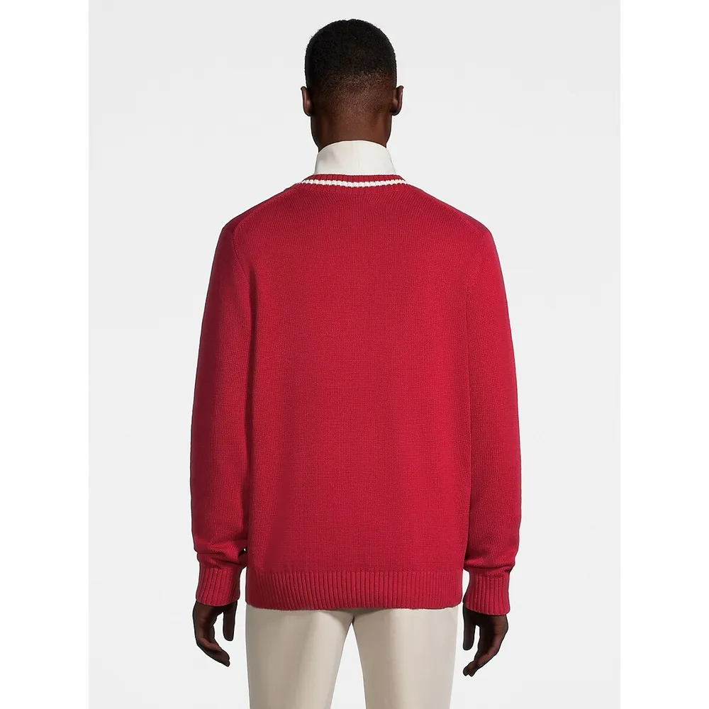 Xavier V-Neck Tip Sweater