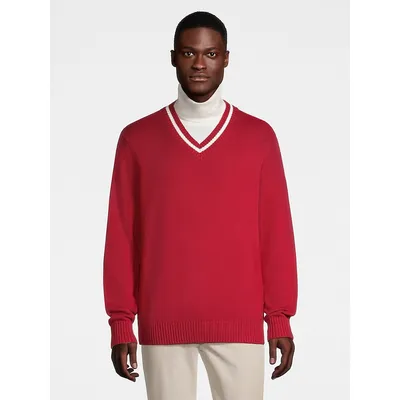 Xavier V-Neck Tip Sweater