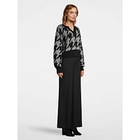 Cropped Splitneck Sweater