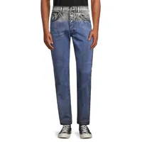 Garment-Dyed Tapered Jeans