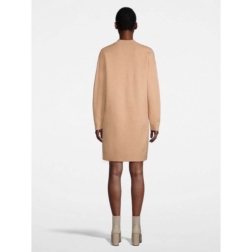 Double-Knit Midi Sweater Dress
