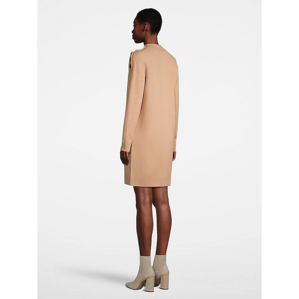 Double-Knit Midi Sweater Dress