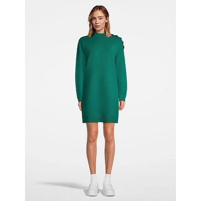 Double-Knit Midi Sweater Dress