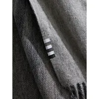 Reversible Wool Blend Multistripe Scarf