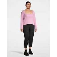 Plus Squareneck Rib Sweater