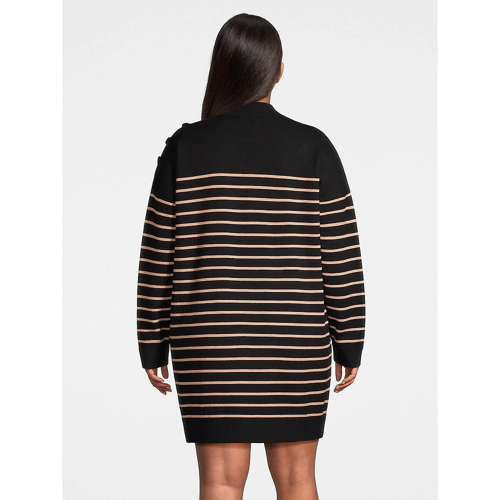 Plus Double-Knit Midi Sweater Dress