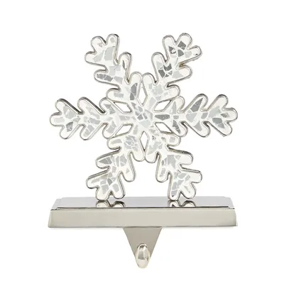 Metal Snowflake Stocking Holder