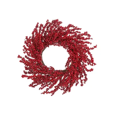 Red Berry Rattan Wreath