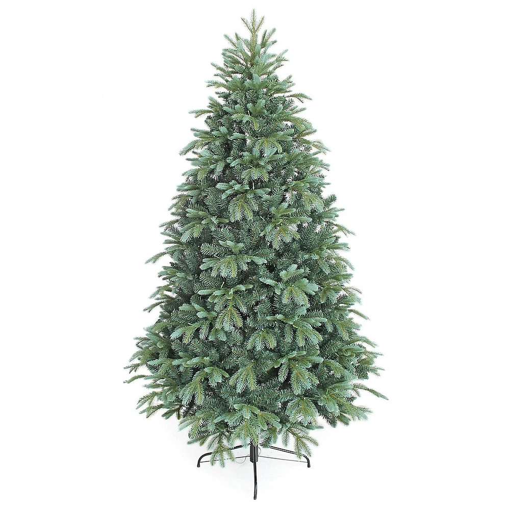 7ft Blue Spruce Pre-Lit Christmas Tree With 400 Warm White Lights & 2139 Mixed Tips