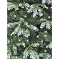 7ft Blue Spruce Pre-Lit Christmas Tree With 400 Warm White Lights & 2139 Mixed Tips