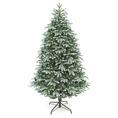 7ft Blue Spruce Pre-Lit Christmas Tree With 400 Warm White Lights & 2139 Mixed Tips