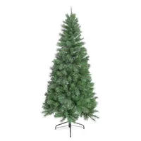 6ft Slim Scotch Pine Pre-Lit Christmas Tree With 200 Low Voltage Lights With Adapter & 549 Mixed Tips