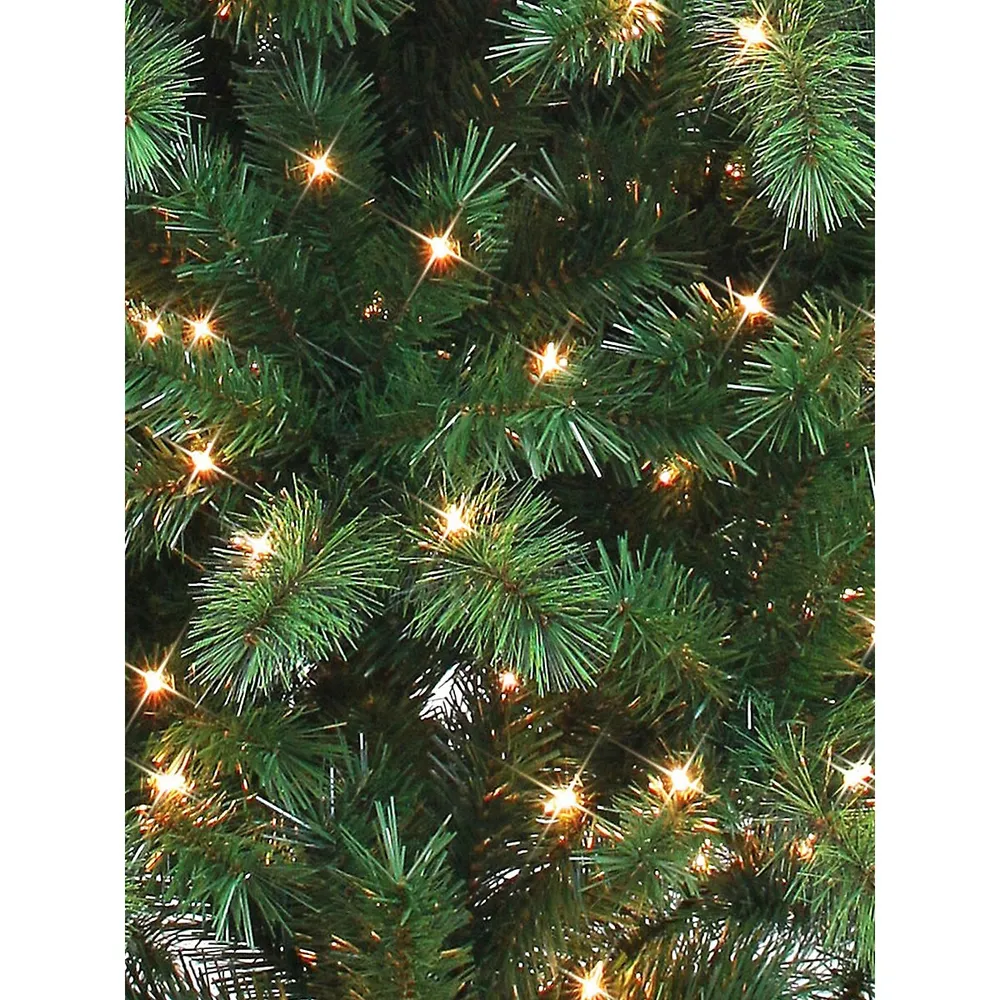 6ft Slim Scotch Pine Pre-Lit Christmas Tree With 200 Low Voltage Lights With Adapter & 549 Mixed Tips