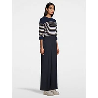 Striped Cashmere Crewneck Sweater