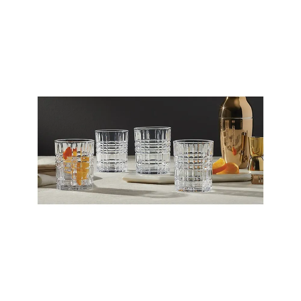 Pierre 4-Piece Double Old Fashioned Glass Set