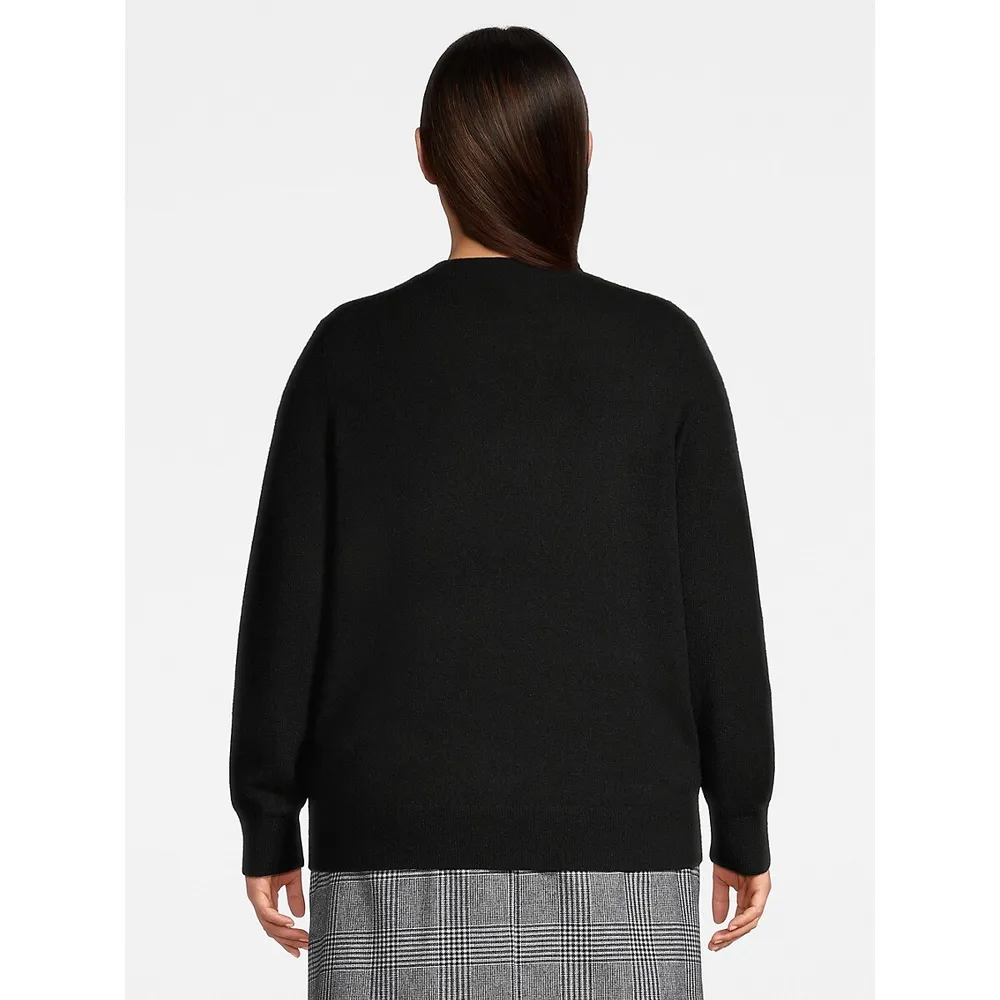Plus Cashmere Classic Crewneck Sweater