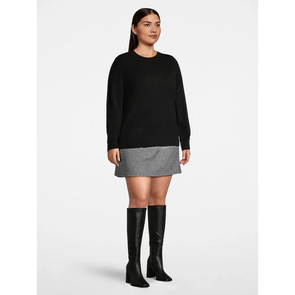 Plus Cashmere Classic Crewneck Sweater