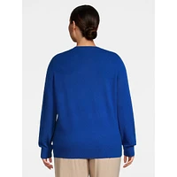 Plus Cashmere Classic Crewneck Sweater