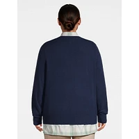 Plus Cashmere Classic V-Neck Sweater
