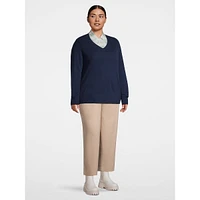 Plus Cashmere Classic V-Neck Sweater