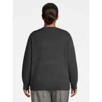 Plus Cashmere Classic Crewneck Sweater