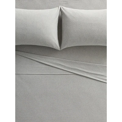 Heathered Recover Recycled Flannel Sheet Set