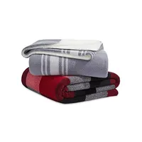 Double Layer Plush Faux Shearling Blanket