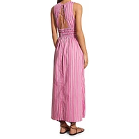Jean Striped Midi Dress