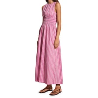 Jean Striped Midi Dress