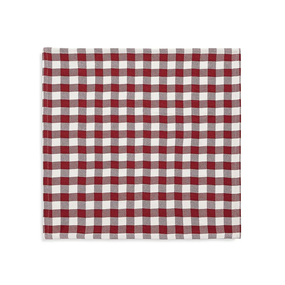 Savana Set Of 4 Gingham Napkins