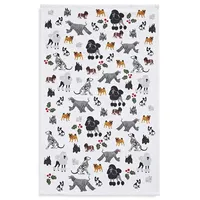 Holiday Puppy Love Single Tea Towel