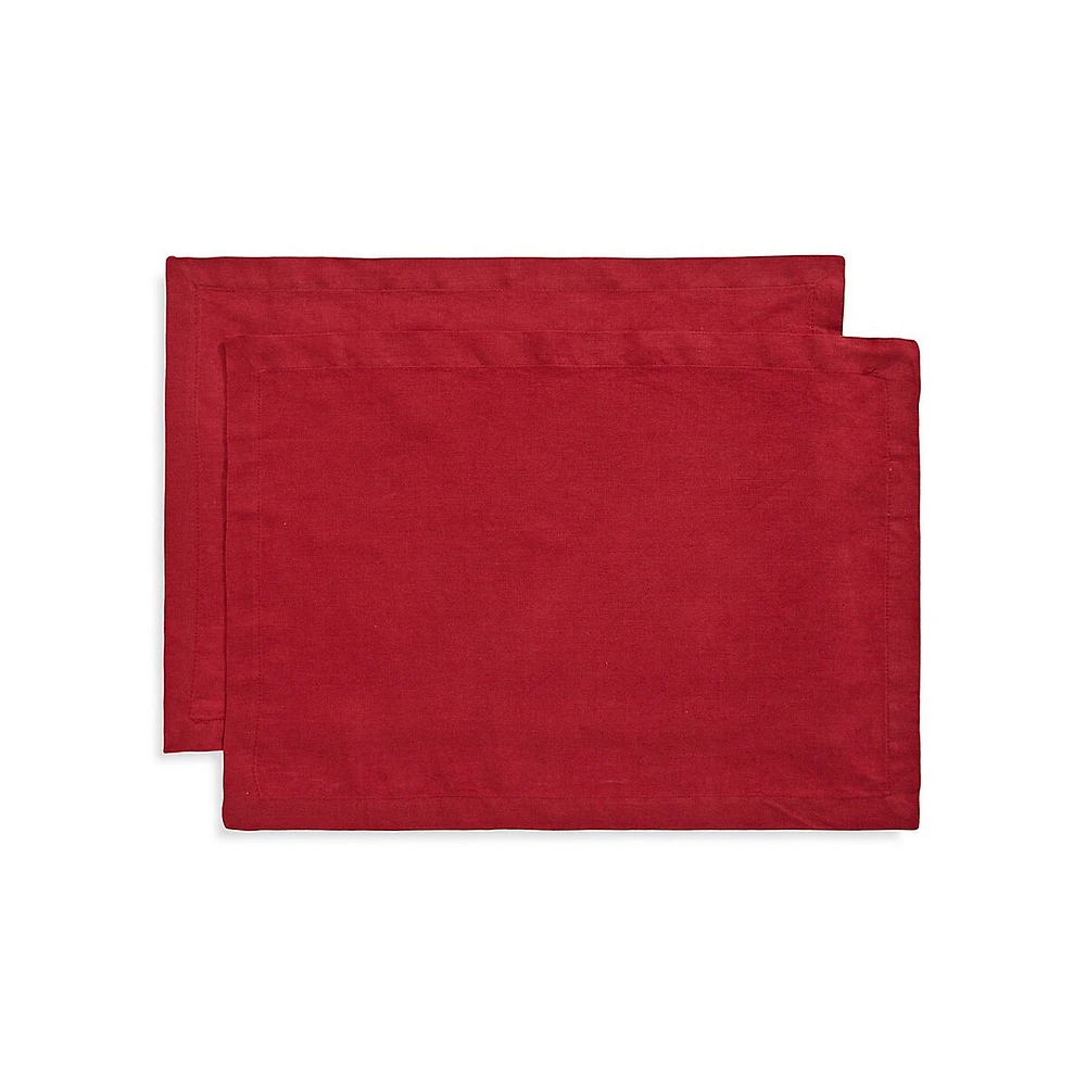 Lafayette 2-Piece European Linen Placemat Set