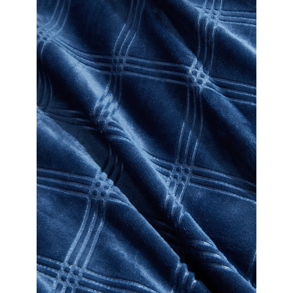 Plush Embossed Weighted Blanket