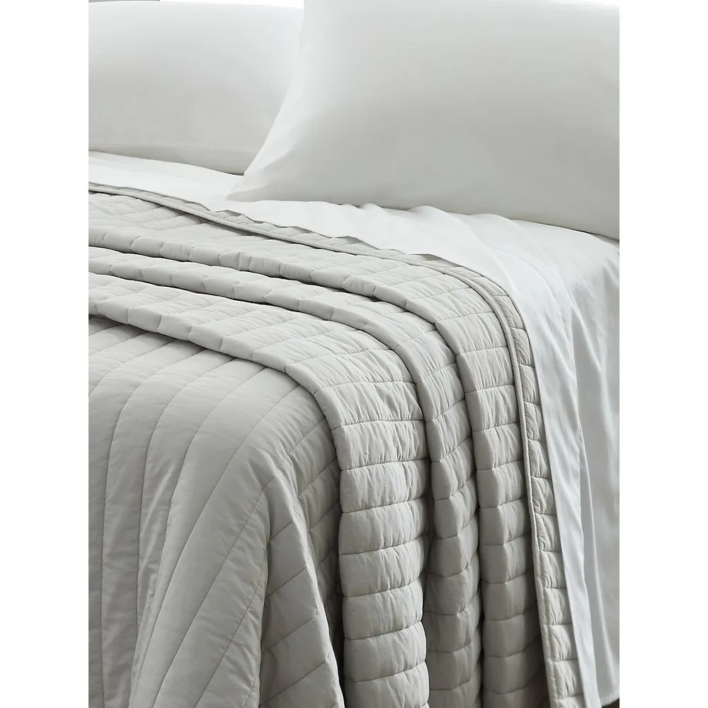 Organic Percale Quilted Pillow Sham