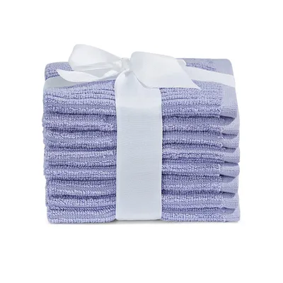 8-Pack Ribbed Washcloth Bundle