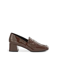 Rixle Glossy Heeled Loafers