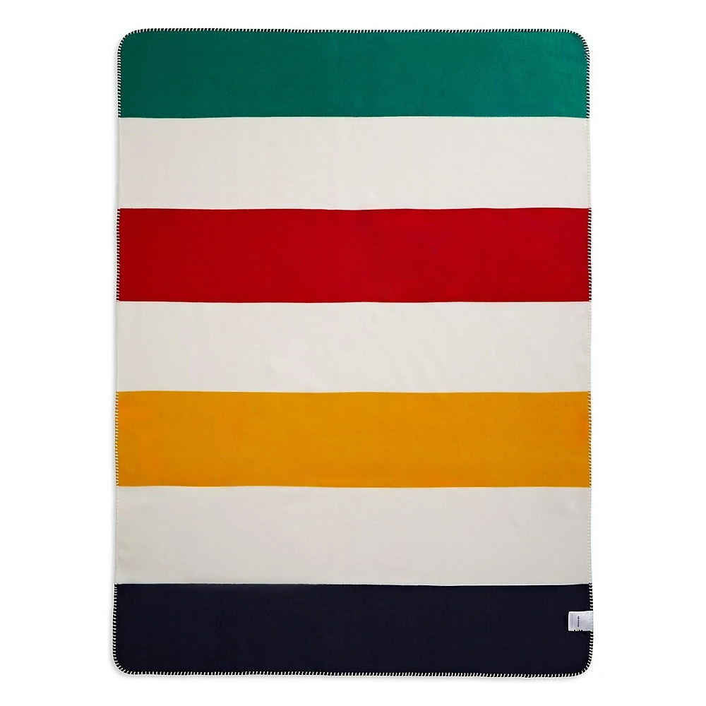 Multistripe Classic Bold Fleece Throw