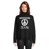 Peace Logo Mockneck Sweater