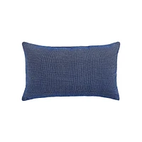 Woven Coastal Stripe Outdoor Lumbar Cushion