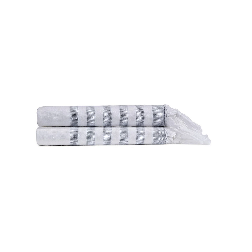 Hammam Spa 2-Pack Stripe Hand Towels