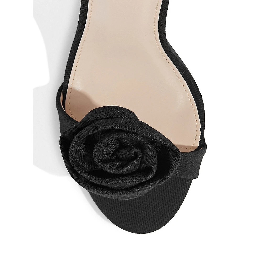 Debra Rosette-Detailed Dress Sandals