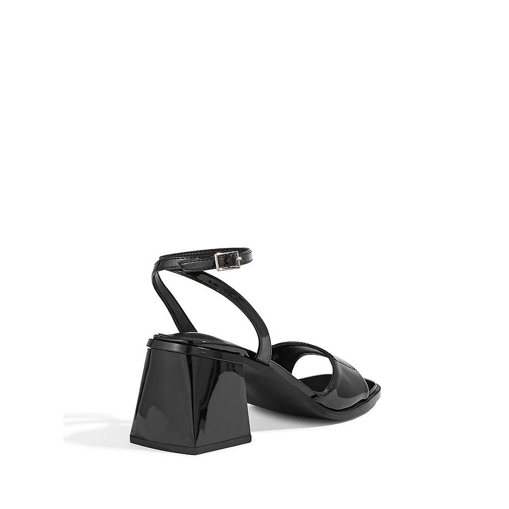 Elyse Patent Ankle-Strap Dress Sandals