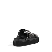 Jenni Buckle-Strap Flatform Sandals