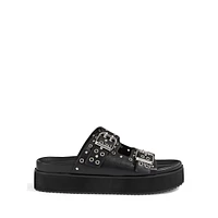 Jenni Buckle-Strap Flatform Sandals