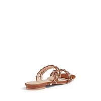 Eddie Studded Flat Slide Sandals