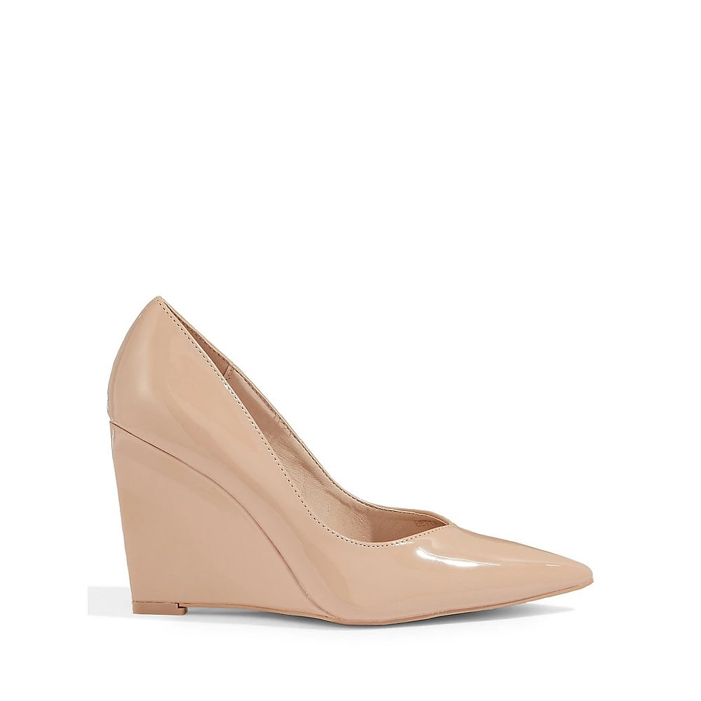 Betta Wedge-Heel Patent Pumps