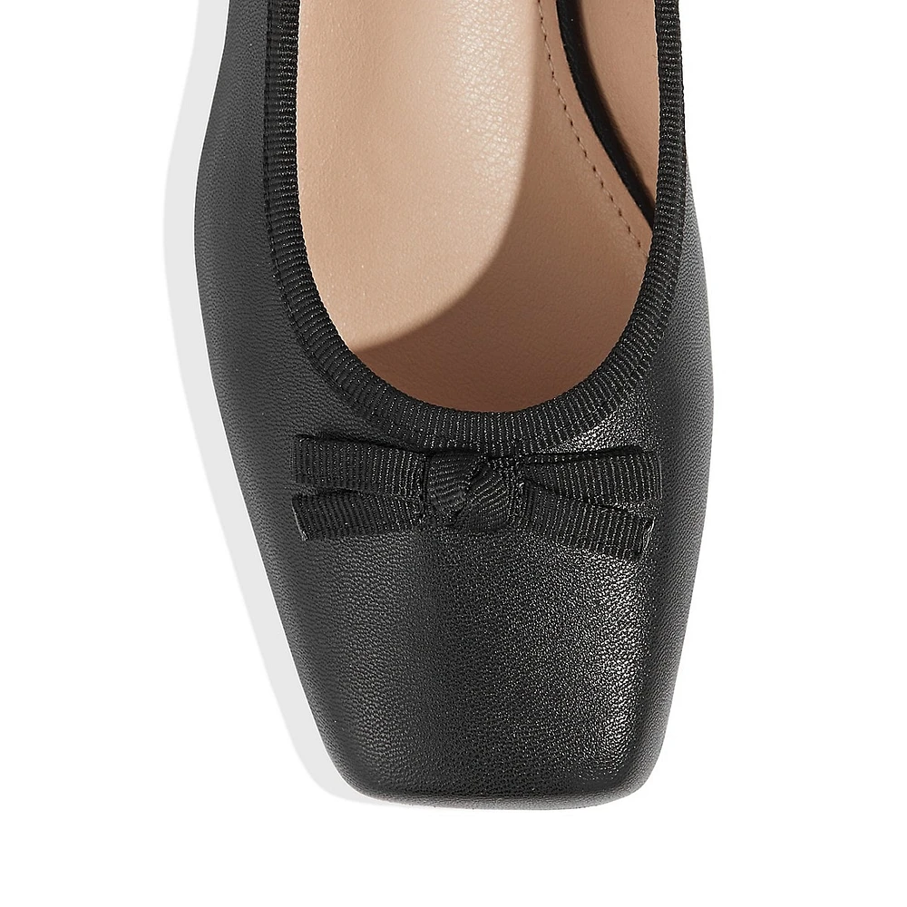 Arnell Square-Toe Ballet Flats