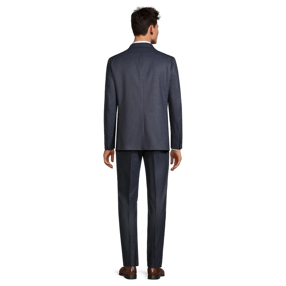 Slim-Fit Mélange 2-Piece Suit